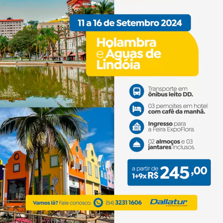 ÁGUAS DE LINDÓIA E HOLAMBRA